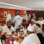 Tasty Food Service provided for Hajj Group by Al Hira Tours and Travels Hyderabad India